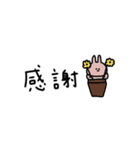 うさぎだけ。日常敬語。（個別スタンプ：16）