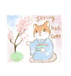 春を楽しむ！柴犬ちゃんスタンプ（個別スタンプ：33）