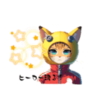 Japan0008猫ミーム（個別スタンプ：5）
