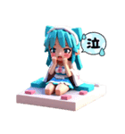 アイドルの日常 3D ver.（個別スタンプ：6）