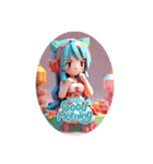 アイドルの日常 3D ver.（個別スタンプ：8）