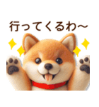 ずーっと関西弁♡フェルト柴犬の家族連絡（個別スタンプ：11）