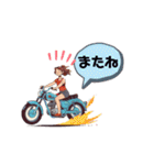 バイクガールズ2（個別スタンプ：21）