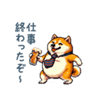 アルコール柴犬【酒クズ・おもしろい】（個別スタンプ：23）