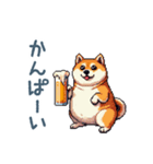アルコール柴犬【酒クズ・おもしろい】（個別スタンプ：31）