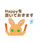 HappyEaster 応援し隊うさぎ達（個別スタンプ：3）