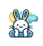 Various Rabbit ＆（個別スタンプ：24）