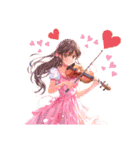 バイオリン女子 お嬢様（個別スタンプ：27）