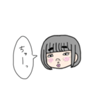 ぶりっ子する女の子（個別スタンプ：3）