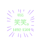 日本の元号2。(1441年-1673年)（個別スタンプ：20）