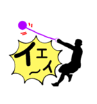 陸上競技。ハンマー投。投擲。カラー版（個別スタンプ：3）