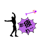 陸上競技。ハンマー投。投擲。カラー版（個別スタンプ：11）