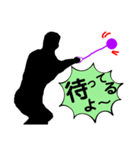 陸上競技。ハンマー投。投擲。カラー版（個別スタンプ：33）