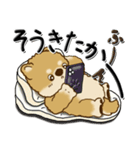 柴犬『ぐうたらちゃん』たまにはね！（個別スタンプ：21）