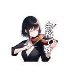 バイオリン弾きの星野さん（個別スタンプ：13）