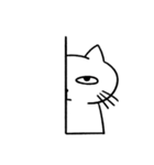 虚無顔をしている猫（個別スタンプ：4）