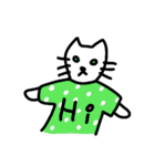 Tシャツ猫のスタンプ（個別スタンプ：6）