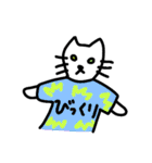 Tシャツ猫のスタンプ（個別スタンプ：15）