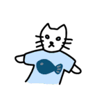 Tシャツ猫のスタンプ（個別スタンプ：31）