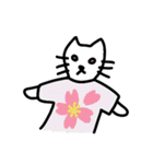 Tシャツ猫のスタンプ（個別スタンプ：33）