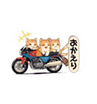 バイクにゃんこ（個別スタンプ：4）