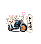 バイクにゃんこ（個別スタンプ：7）