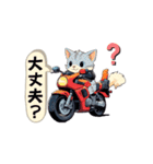 バイクにゃんこ（個別スタンプ：22）