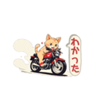 バイクにゃんこ（個別スタンプ：24）