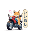 バイクにゃんこ（個別スタンプ：35）