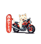 バイクにゃんこ（個別スタンプ：38）