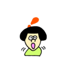 おかっぱさんのスタンプ。（個別スタンプ：1）