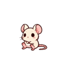 チビキャラ(鼠)（個別スタンプ：2）