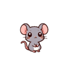 チビキャラ(鼠)（個別スタンプ：3）