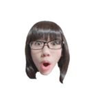 フリー素材女ひろみの生首スタンプ（個別スタンプ：11）