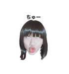 フリー素材女ひろみの生首スタンプ（個別スタンプ：24）