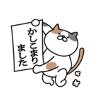 三毛猫の敬語スタンプ（個別スタンプ：3）