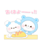 ぷくかわ♡くまぽこ×ふわきゅんコラボ（個別スタンプ：22）