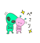 宇宙人と星（個別スタンプ：5）