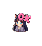 猫耳娘達（個別スタンプ：3）