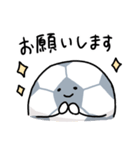 【丁寧】サッカーボールたちのスタンプ（個別スタンプ：6）