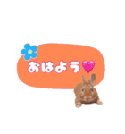 うさぎのいち君♪日常あいさつ（個別スタンプ：1）