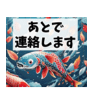 春に使いやすい背景の多くが桜になってるよ（個別スタンプ：7）