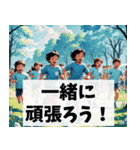 春に使いやすい背景の多くが桜になってるよ（個別スタンプ：30）