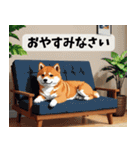 まんまるドット柴犬（個別スタンプ：18）