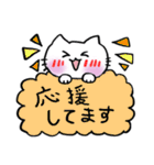 しろねこちゃん敬語スタンプ1（個別スタンプ：10）