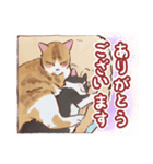 バラとねこにゃんず（個別スタンプ：4）