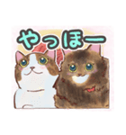 バラとねこにゃんず（個別スタンプ：6）