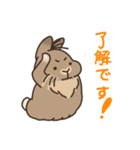 ふわふわうさぎのけだまちゃん！（個別スタンプ：7）