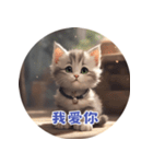 猫ちゃん中国語（個別スタンプ：9）