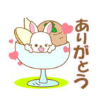 うさぎ日和(白)①-toYvu-（個別スタンプ：8）